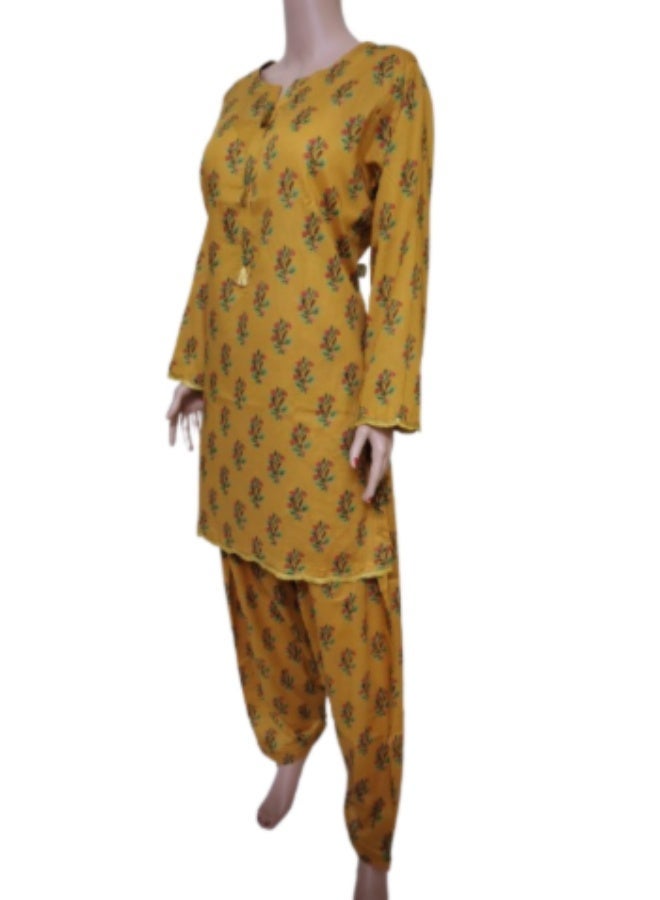 Fabric Pakistani Lawn Printed Stitched 2-Piece Suit (Large Size )– 2026 Collection - Image 1